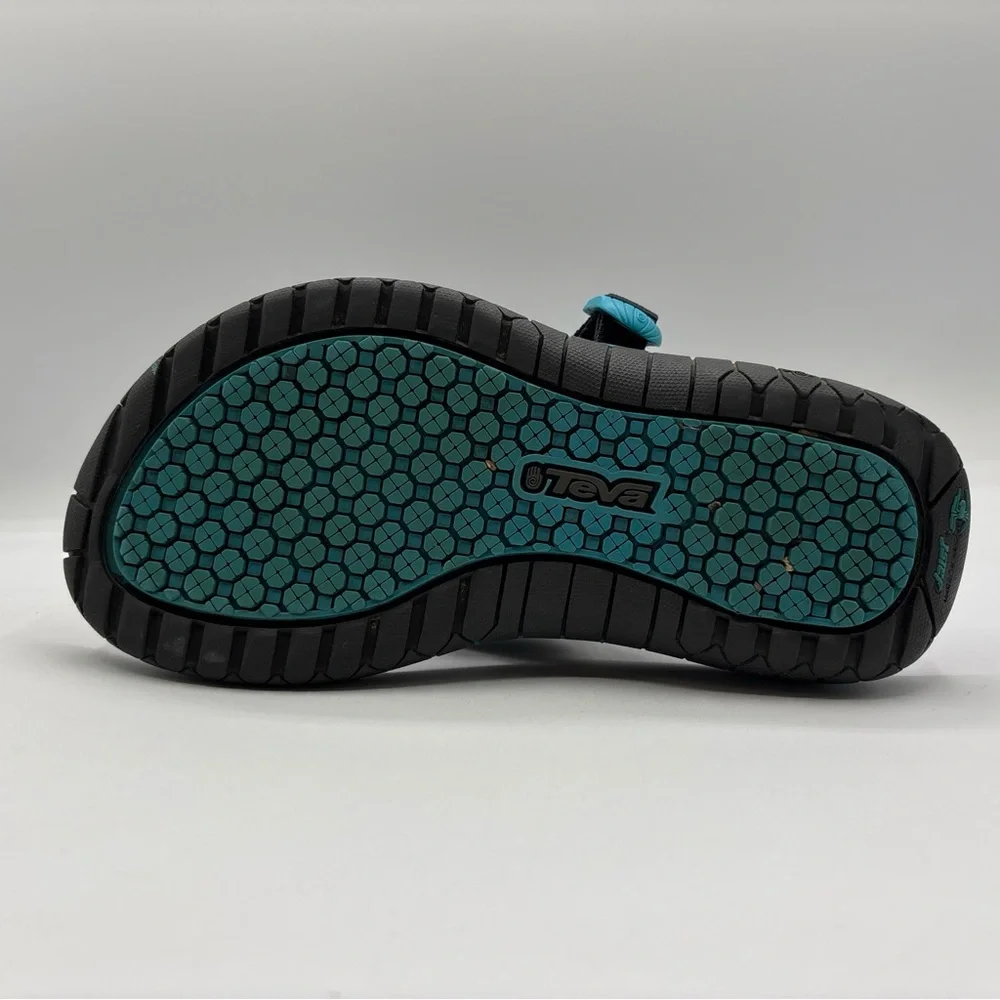 Teva Bomber Flip Flops Mens Size 5 Black/Blue Slip On Thong Slides Sandals Beach